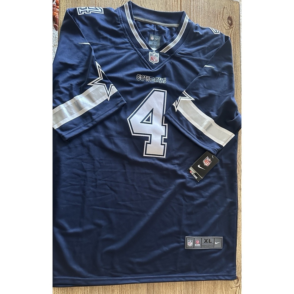 Dallas Cowboys Dak Prescott #4 NFL Nike on Field‎ Stitched Men's XL NWT